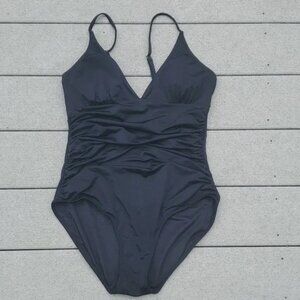 Tummy Control V-Neck Bathing Suit